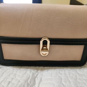 Chic Black and Cream Shoulder Bag